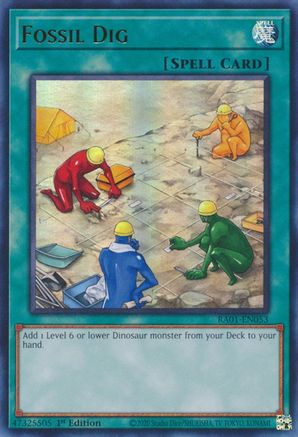 Fossil Dig [RA01-EN053] Ultra Rare - Trinity Hobby