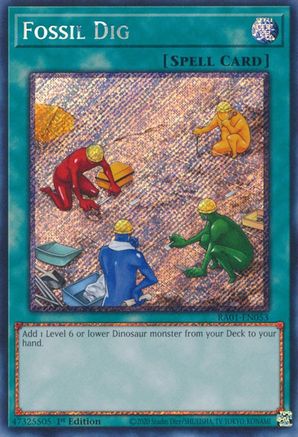 Fossil Dig [RA01-EN053] Platinum Secret Rare - Trinity Hobby