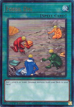 Fossil Dig [RA01-EN053] Prismatic Ultimate Rare - Trinity Hobby
