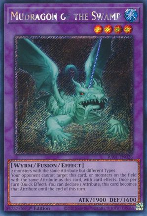 Mudragon of the Swamp [RA01-EN028] Platinum Secret Rare - Trinity Hobby