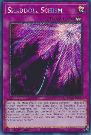 Shaddoll Schism [RA01-EN077] Platinum Secret Rare - Trinity Hobby