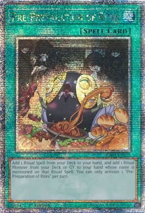 Pre-Preparation of Rites [RA01-EN055] Quarter Century Secret Rare - Trinity Hobby