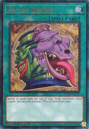 Pot of Desires [RA01-EN056] Prismatic Ultimate Rare - Trinity Hobby