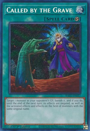 Called by the Grave [RA01-EN057] Secret Rare - Trinity Hobby