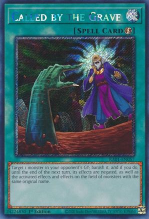 Called by the Grave [RA01-EN057] Platinum Secret Rare - Trinity Hobby