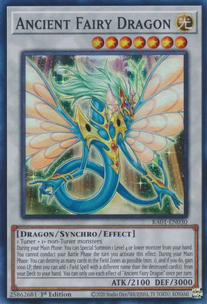 Ancient Fairy Dragon [RA01-EN030] Super Rare - Trinity Hobby