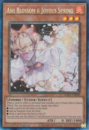 Ash Blossom & Joyous Spring [RA01-EN008] Prismatic Collector's Rare - Trinity Hobby
