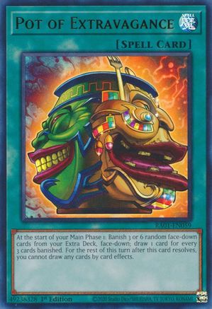 Pot of Extravagance [RA01-EN059] Ultra Rare - Trinity Hobby