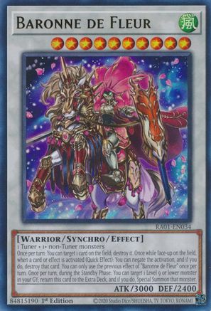 Baronne de Fleur [RA01-EN034] Ultra Rare - Trinity Hobby