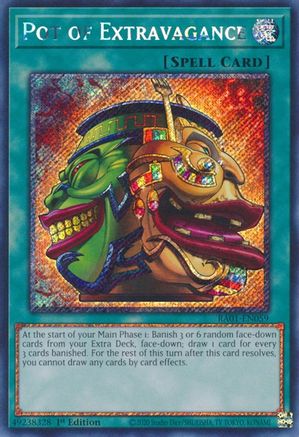 Pot of Extravagance [RA01-EN059] Platinum Secret Rare - Trinity Hobby