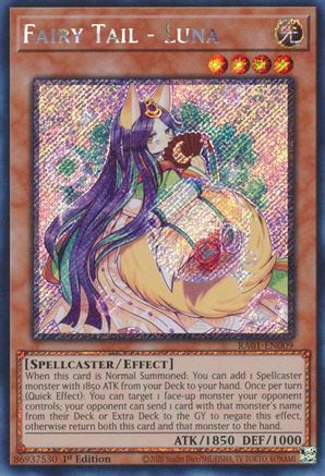 Fairy Tail - Luna [RA01-EN009] Platinum Secret Rare - Trinity Hobby