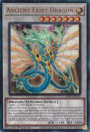 Ancient Fairy Dragon [RA01-EN030] Prismatic Ultimate Rare - Trinity Hobby