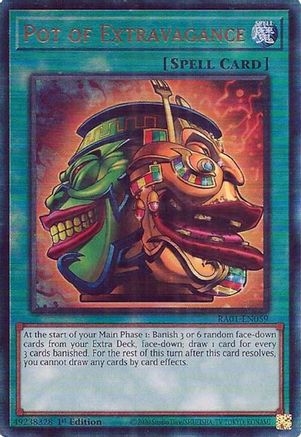 Pot of Extravagance [RA01-EN059] Prismatic Ultimate Rare - Trinity Hobby