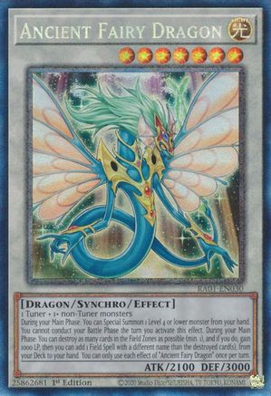 Ancient Fairy Dragon [RA01-EN030] Prismatic Collector's Rare - Trinity Hobby