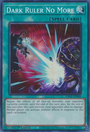 Dark Ruler No More [RA01-EN060] Super Rare - Trinity Hobby
