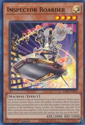 Inspector Boarder [RA01-EN010] Ultra Rare - Trinity Hobby