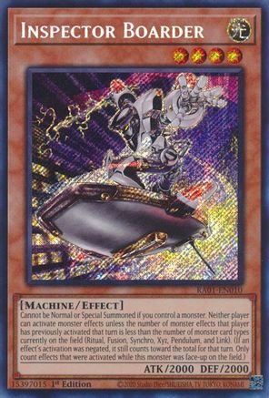 Inspector Boarder [RA01-EN010] Secret Rare - Trinity Hobby