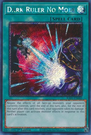 Dark Ruler No More [RA01-EN060] Platinum Secret Rare - Trinity Hobby