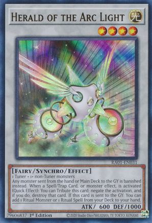 Herald of the Arc Light [RA01-EN031] Ultra Rare - Trinity Hobby