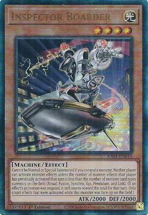 Inspector Boarder [RA01-EN010] Prismatic Ultimate Rare - Trinity Hobby