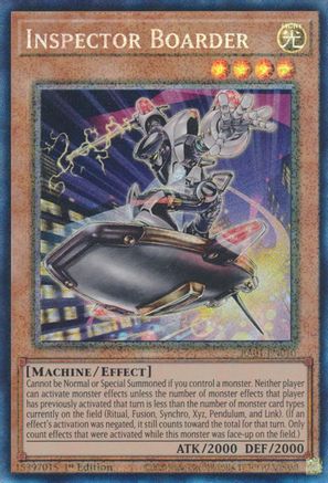 Inspector Boarder [RA01-EN010] Prismatic Collector's Rare - Trinity Hobby