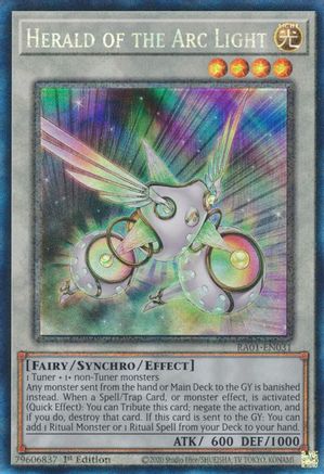 Herald of the Arc Light [RA01-EN031] Prismatic Collector's Rare - Trinity Hobby