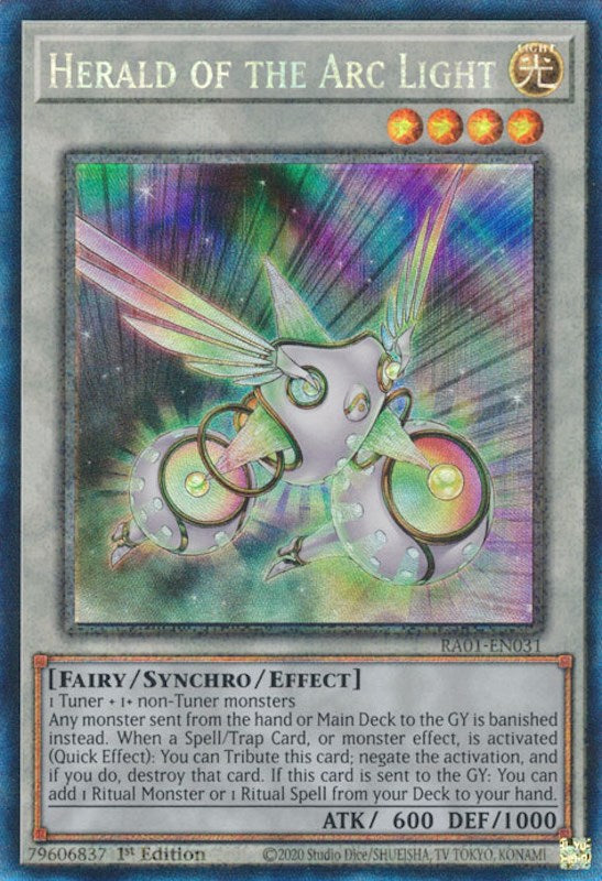 Herald of the Arc Light [RA01-EN031] Collectionneur prismatique rare 