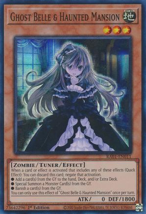 Ghost Belle & Haunted Mansion [RA01-EN011] Super Rare - Trinity Hobby