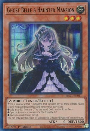 Ghost Belle & Haunted Mansion [RA01-EN011] Ultra Rare - Trinity Hobby