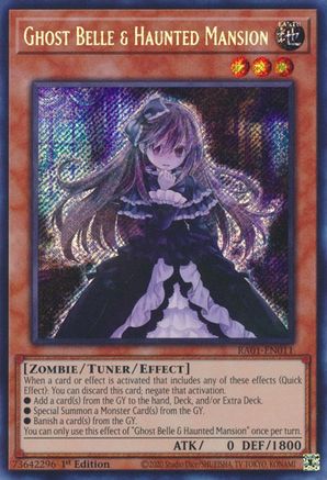 Ghost Belle & Haunted Mansion [RA01-EN011] Secret Rare - Trinity Hobby