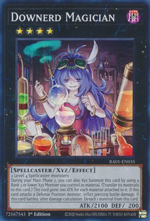 Downerd Magician [RA01-EN035] Super Rare - Trinity Hobby