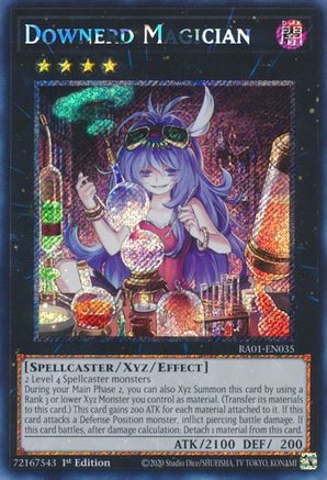 Downerd Magician [RA01-EN035] Platinum Secret Rare - Trinity Hobby