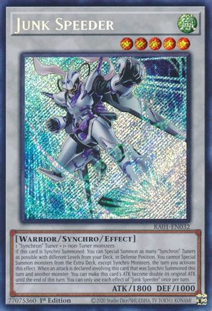 Junk Speeder [RA01-EN032] Secret Rare - Trinity Hobby