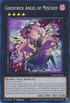Ghostrick Angel of Mischief [RA01-EN036] Super Rare - Trinity Hobby