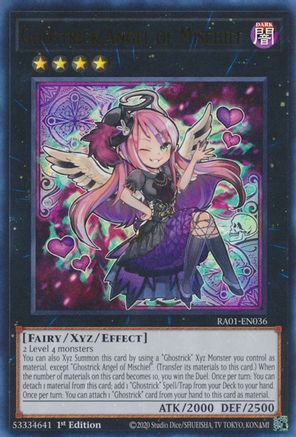 Ghostrick Angel of Mischief [RA01-EN036] Ultra Rare - Trinity Hobby