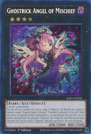 Ghostrick Angel of Mischief [RA01-EN036] Secret Rare - Trinity Hobby