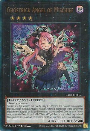 Ghostrick Angel of Mischief [RA01-EN036] Prismatic Ultimate Rare - Trinity Hobby