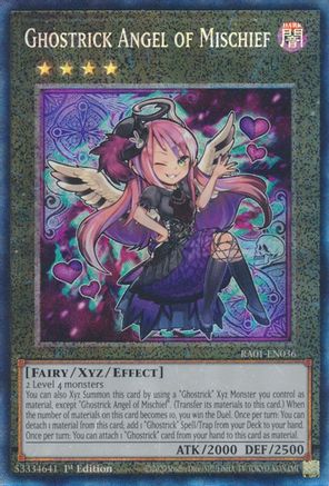 Ghostrick Angel of Mischief [RA01-EN036] Prismatic Collector's Rare - Trinity Hobby