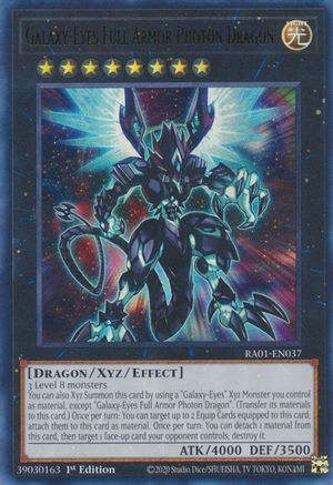 Galaxy-Eyes Full Armor Photon Dragon [RA01-EN037] Ultra Rare - Trinity Hobby