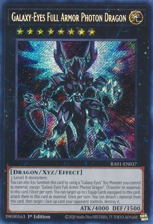 Galaxy-Eyes Full Armor Photon Dragon [RA01-EN037] Secret Rare - Trinity Hobby
