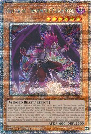 Blackwing - Simoon the Poison Wind [RA01-EN012] Quarter Century Secret Rare - Trinity Hobby