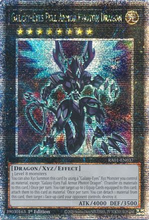 Galaxy-Eyes Full Armor Photon Dragon [RA01-EN037] Quarter Century Secret Rare - Trinity Hobby