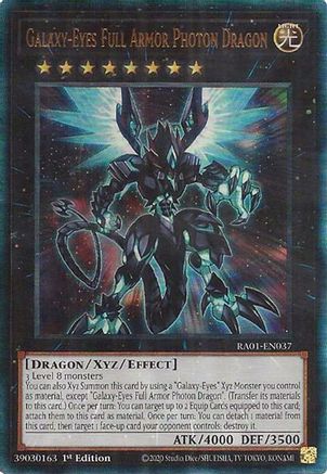 Galaxy-Eyes Full Armor Photon Dragon [RA01-EN037] Prismatic Ultimate Rare - Trinity Hobby