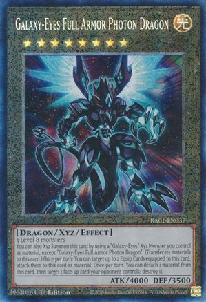 Galaxy-Eyes Full Armor Photon Dragon [RA01-EN037] Prismatic Collector's Rare - Trinity Hobby