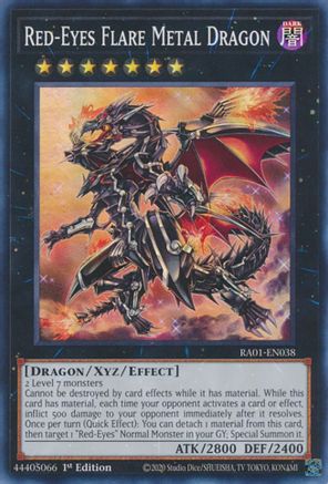 Red-Eyes Flare Metal Dragon [RA01-EN038] Super Rare - Trinity Hobby