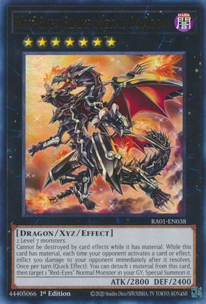 Red-Eyes Flare Metal Dragon [RA01-EN038] Ultra Rare - Trinity Hobby
