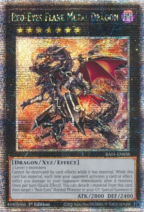 Red-Eyes Flare Metal Dragon [RA01-EN038] Quarter Century Secret Rare - Trinity Hobby