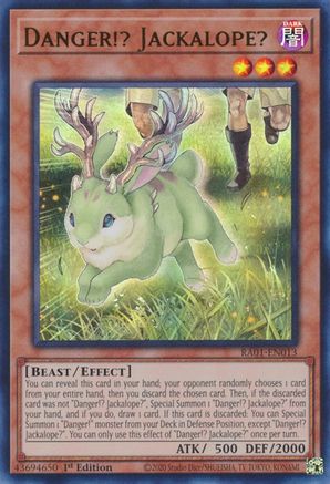 Danger!? Jackalope? [RA01-EN013] Ultra Rare - Trinity Hobby