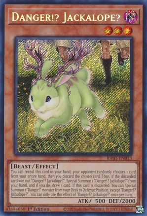 Danger!? Jackalope? [RA01-EN013] Secret Rare - Trinity Hobby