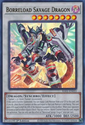 Borreload Savage Dragon [RA01-EN033] Ultra Rare - Trinity Hobby